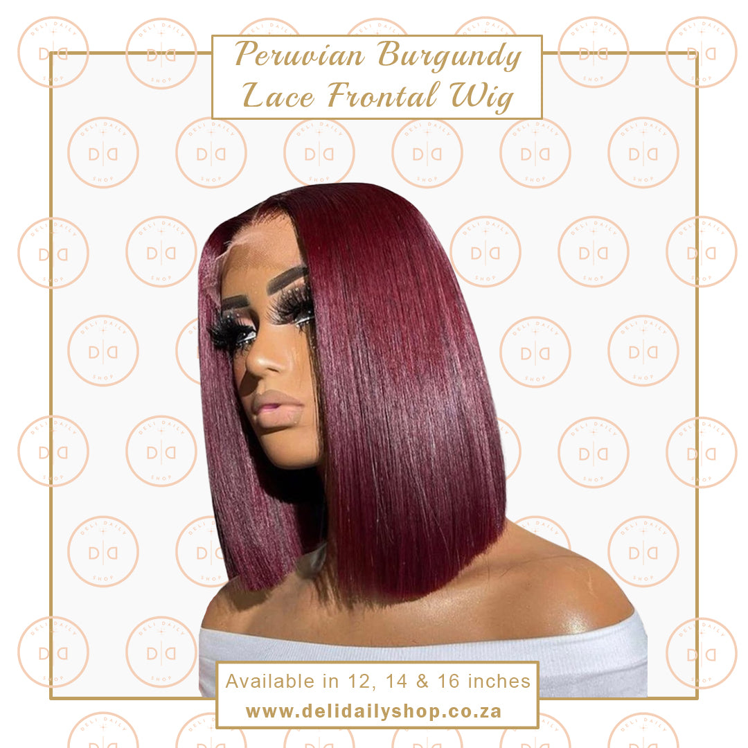 Burgundy Lace Frontal Wig